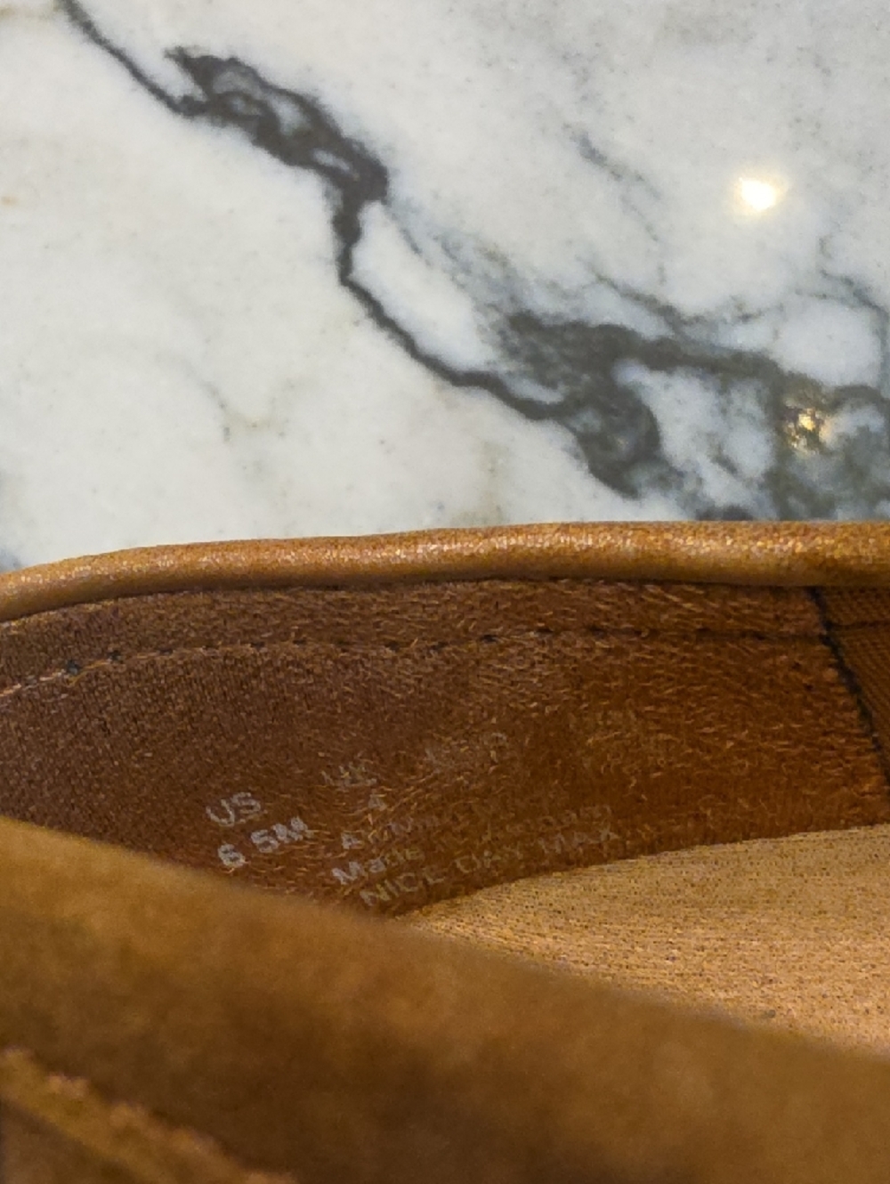 Dr. Scholl's Tan Suede Platform Loafers - Picture 6 of 6